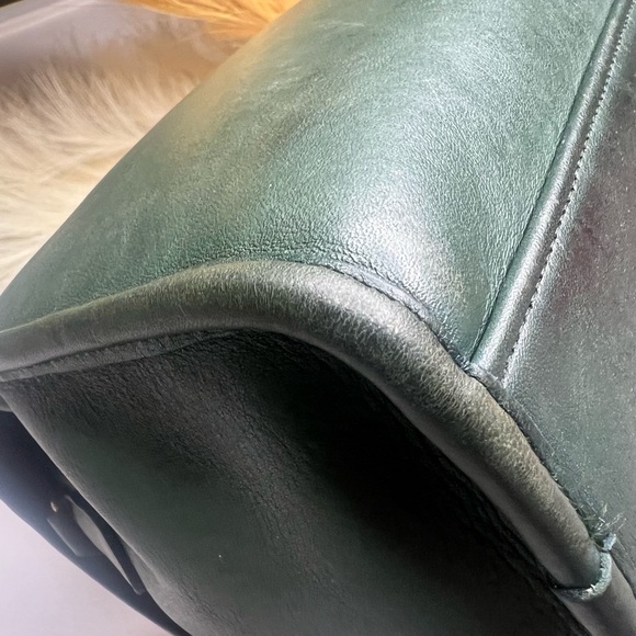 Vintage Coach Manor Bag Green 9977 - Picture 11 of 14